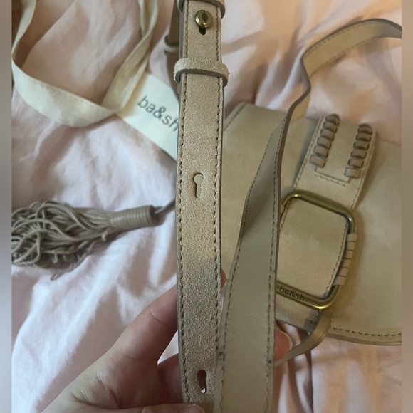 Brand new Teddy suede Ba&sh bag in NOISETTE - Picture 6 of 7